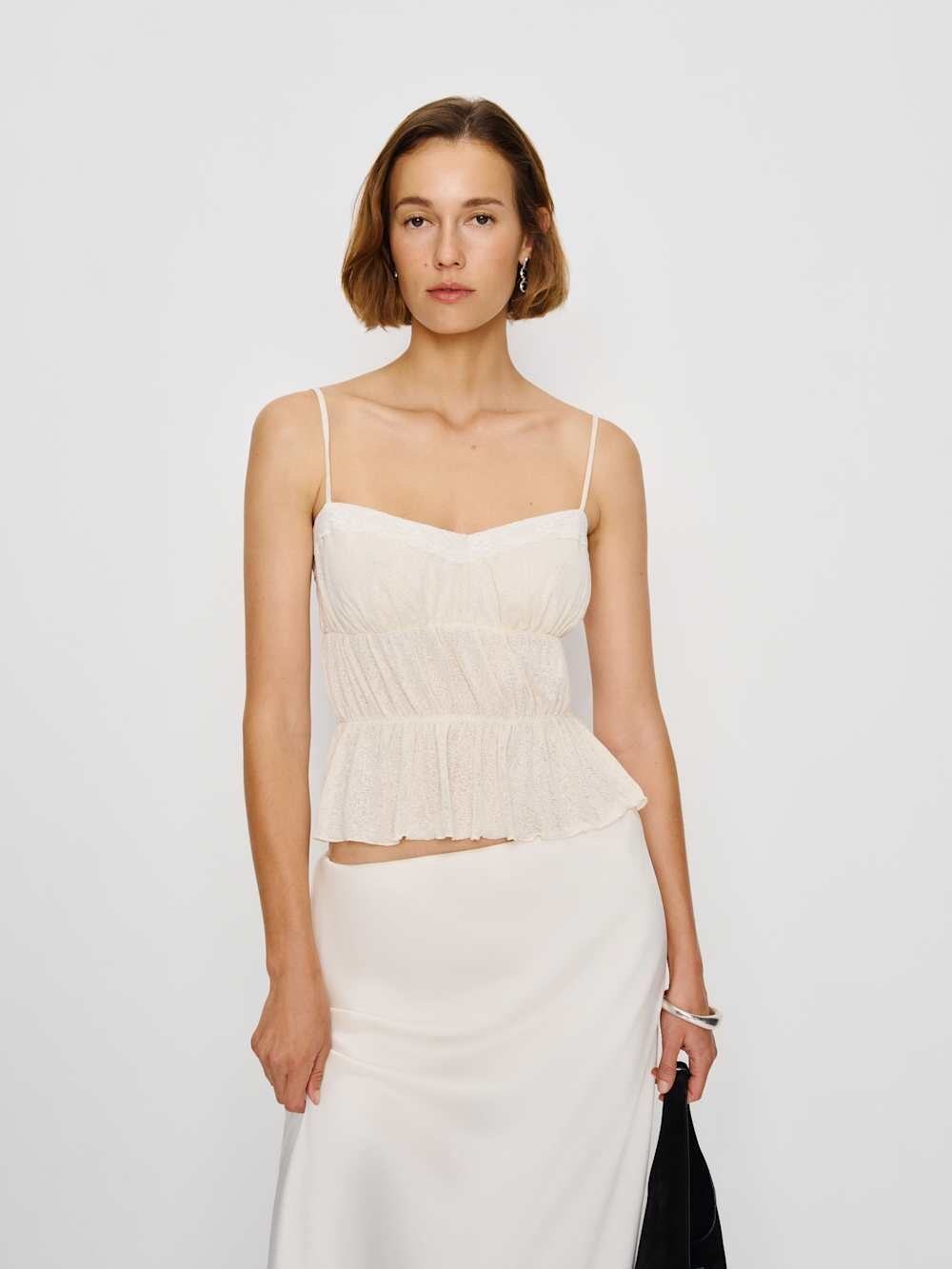 XS Reformation Delano Knit Top